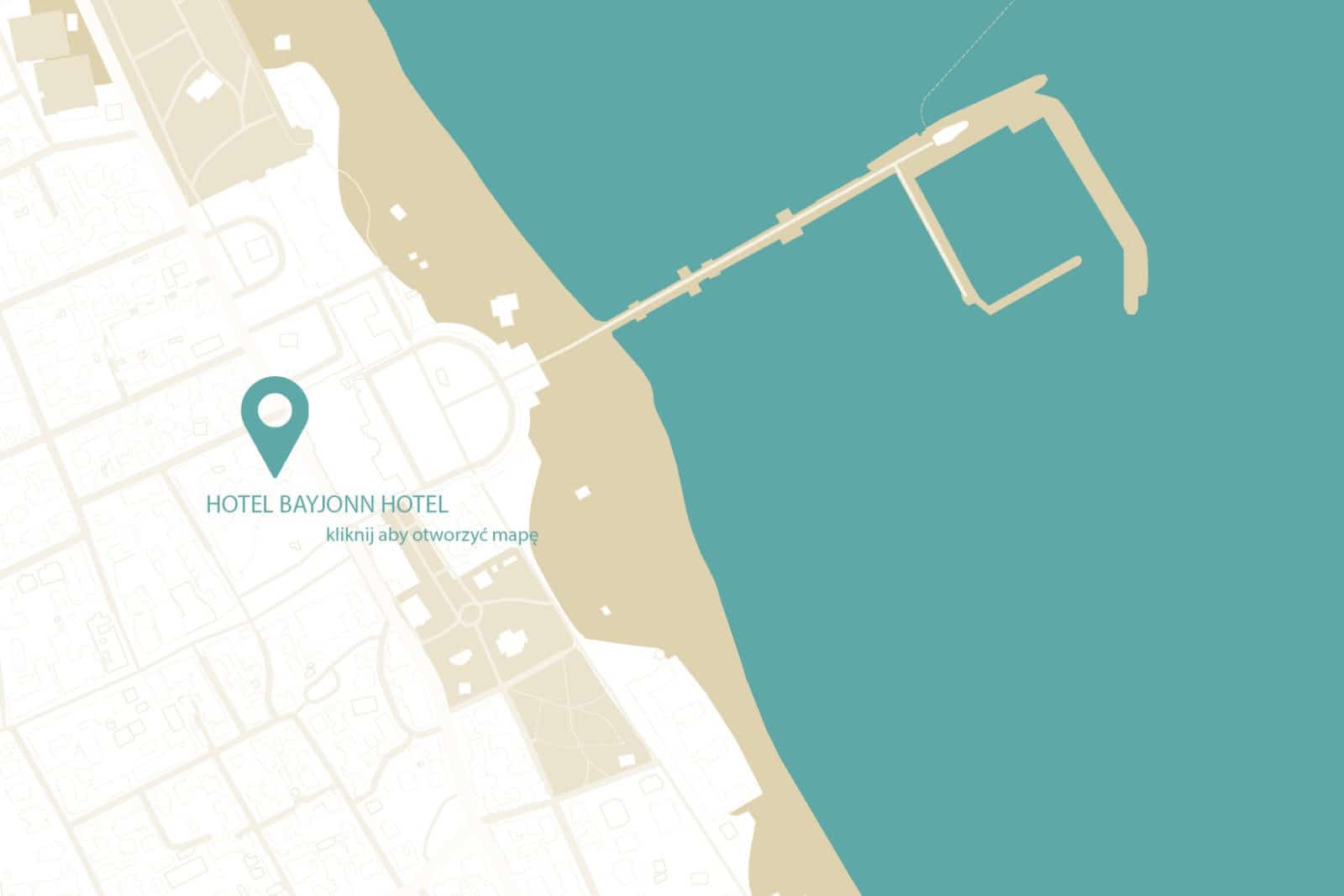 Mapa hotel w Sopocie